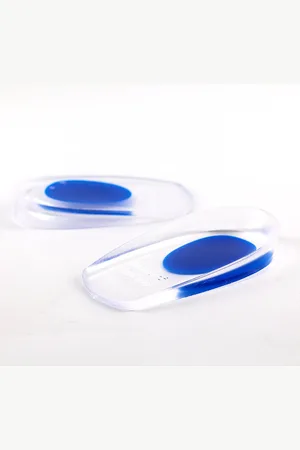 Merkloos Siliconen schokabsorberende hielpad, onzichtbare binnenvoering, zachte hielpad voor heren en dames, halve maat pad - S