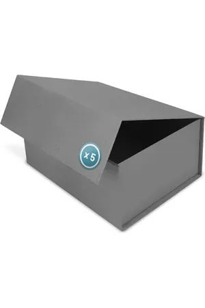 Merkloos Cadeaudoos met Deksel en Magneetsluiting - Set van 5 - 31x22x15 cm - Perfect voor Verjaardag, Bruiloft, Kerstmis en Geboorte