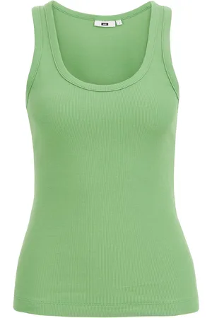 WE Fashion Dames singlet van ribstof