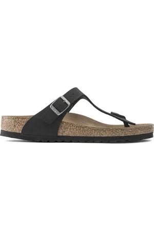 Birkenstock Gizeh Slippers Black Regular-fit | | Imitatieleer |