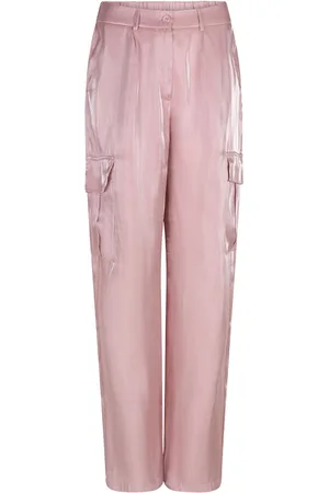 Esqualo Broek Trousers Cargo Silky Touch Hs25 28202 526 Pastel Pink Dames