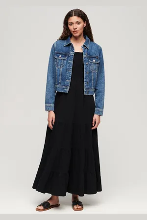 Superdry Gesmokte maxi-cami-jurk - Dames - Jurken