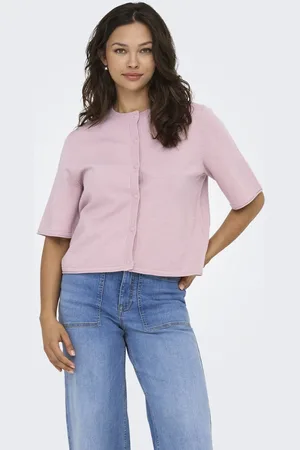 ONLY Vest Onltilda S/s O-neck Cardigan Knt 15357001 Pale Mauve Dames