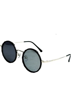 Merkloos Mookes Ronde gepolariseerde zonnebril 1-9 versnellingen verstelbare tint zonnebril met ND-filterlenzen Gold 49mm