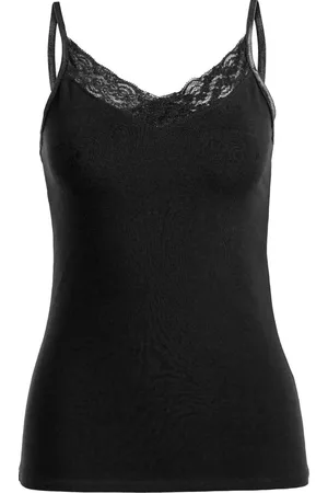 WE Fashion Dames singlet met kant