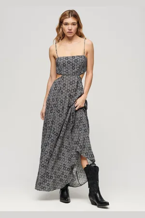 Superdry Maxi-jurk met transparante achterkant - Dames - Jurken