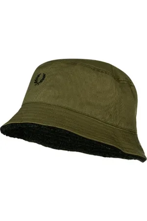 Fred Perry Reversible bucket hoed van teddy - Zwart/