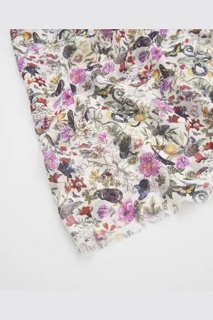 Fable England Floral Engraving - Sjaal - Omslagdoek - Dames