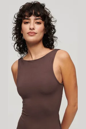 Superdry Jersey midi-jurk met gedraaide achterkant - Dames - Jurken