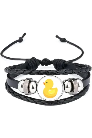 Akyol Badeend armband zwart - Bad eend - kinderen - kuikentje - vogel - dieren