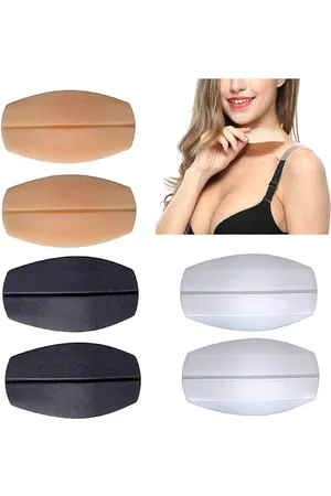 Merkloos 3 paar - Siliconen bh-bandpadhouders - Bh-band antislip comfortabele schouderpads - Antislip drukverlichtende siliconen schouderpads