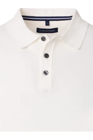 Casa Moda Gebreid Katoen Poloshirt 3 Knoops - XXL