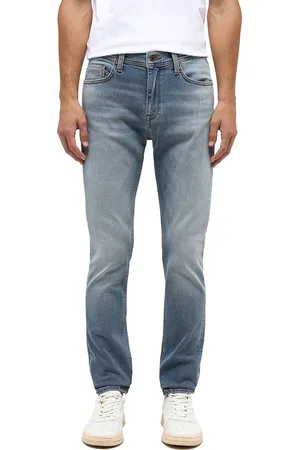 Mustang Heren Jeans Broeken VEGAS slim Fit Blauw 32W / 34L Volwassenen