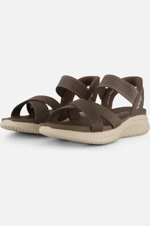 Skechers Slip-ins Ultra Flex 3.0 Sandalen taupe - Dames
