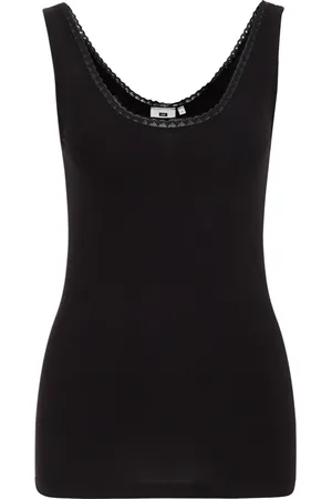 WE Fashion Dames singlet met kant