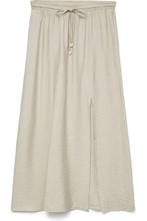 VERO MODA Rok Vmpalina Long Skirt Wvn Ga 10324287 Silver Lining Dames