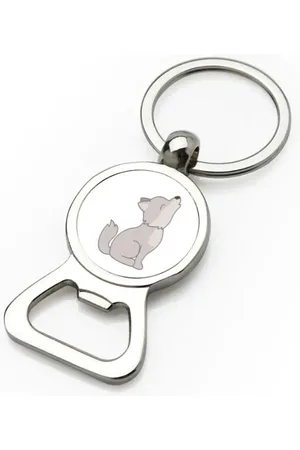 Akyol Wolven flesopener - Wolf - dieren liefhebbers - honden - husky - dierendag - 9 bij 3 cm