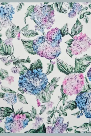 Fable England - Sjaal - Multicolor - One size - Hydrangea