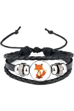 Akyol Vossen armband zwart - Katten - dieren liefhebbers - dierentuin - katachtigen