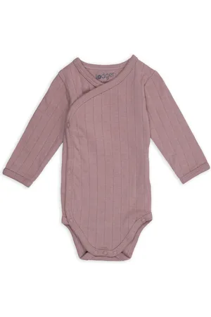 Lodger Romper maat 50 - Overslag - Bio katoen - Lange mouwen