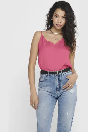 ONLY Top Onldebbie Singlet Noos Wvn 15176550 Camellia Rose Dames