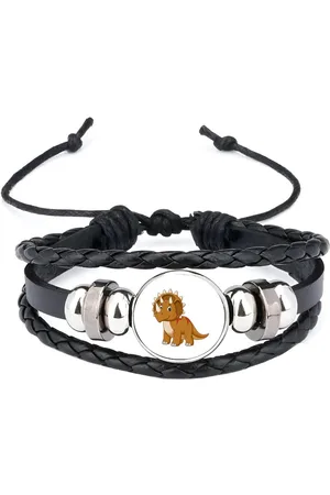 Akyol Triceratops armband zwart - Dinosaurus - dinoliefhebber - t-rex - prehistorie