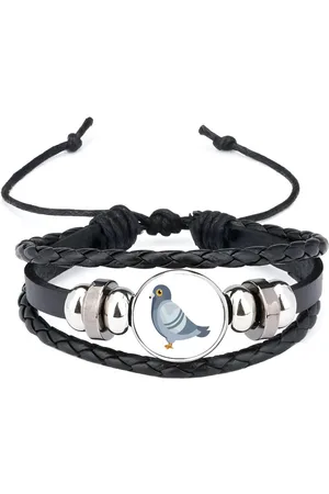 Akyol Duif armband zwart - Vogels - dieren liefhebbers - dieren - cadeau