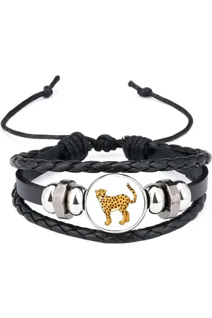 Akyol Luipaard armband zwart - Katten - dieren liefhebbers - jaguar - jachtluipaard - cheeta