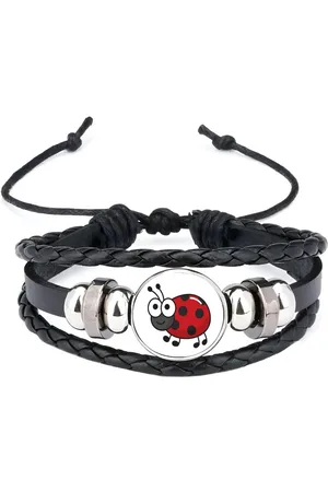 Akyol Lieveheersbeestje armband zwart - Insecten - dieren liefhebbers - dieren - koekendiefje