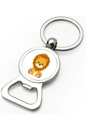 Akyol Leeuwen flesopener - Leeuw - dieren liefhebbers - dierentuin - dieren - 9 bij 3 cm
