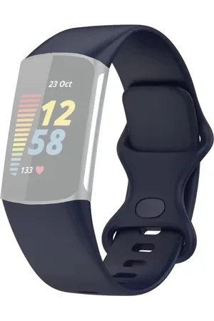 Merkloos Horloge bandje - Geschikt voor Fitbit Charge 5 en 6, , Groot - Watch band smartwatch