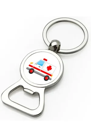 Akyol Ambulance flesopener - Auto - ambulance medewerkers - zorgmedewerkers - hulpdiensten - ziekenwagen - 9 bij 3 cm