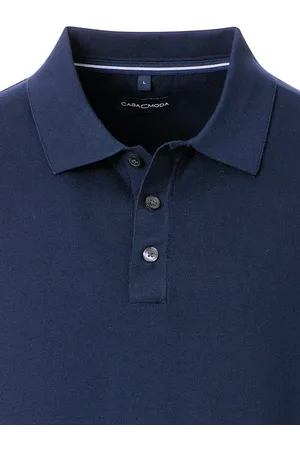 Casa Moda Gebreid Katoen Poloshirt 3 Knoops - L