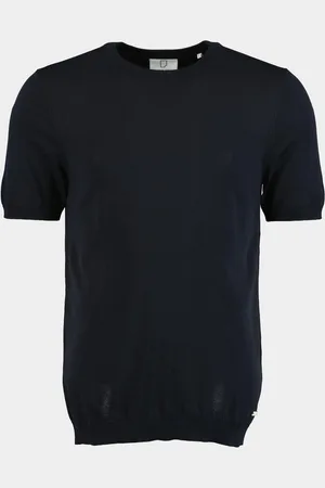Born with Appetite T-shirt korte mouw Wake Knitted T-shirt 25108WA35/290 navy