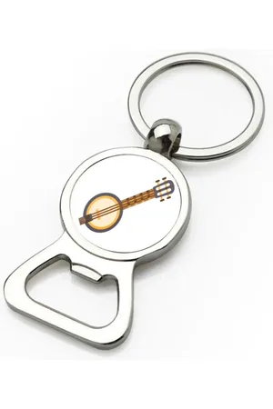 Akyol Banjo flesopener - Muziek - muzikanten - instrument - snaarinstrument - gitaar - 9 bij 3 cm