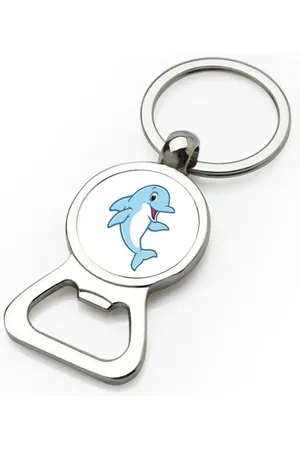 Akyol Dolfijnen flesopener - Dolfijn - dieren liefhebbers - zoogdier - vissen - dierentuin - 9 bij 3 cm