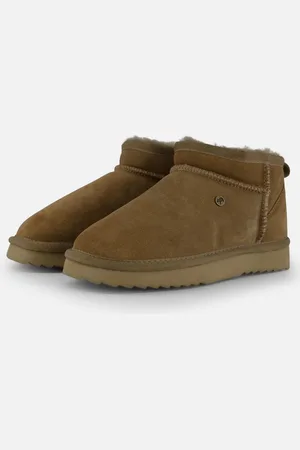 Warmbat Durack Gevoerde boots taupe Suede - Dames