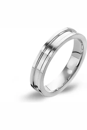 Twice As Nice Ring in edelstaal, 3 mm, gestreept 68