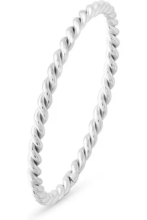Twice As Nice Ring in edelstaal, gedraaide ring, 1,5 mm 60