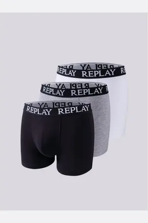Replay 3-pack Boxershort - Zwart/Grijs/Wit