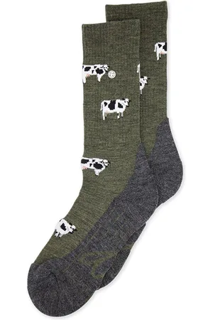 Alfredo Gonzales Wandelsok Wol Cows AG-SK-HIKE-01 118 Army/White/Grey XS(35-37)