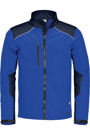 Merkloos Luxe gewatteerd damesjack, kleur Royal/ Grey