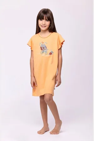 Woody Slaapkleed meisjes/dames - - lieveheersbeestje - 251-10-BDR-S/519 - maat 140