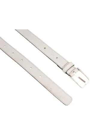 LEGEND Dames - Leren Riem - Wit - 85 cm
