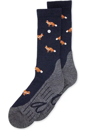Alfredo Gonzales Wandelsok Wol Foxy AG-SK-HIKE-04 109 Navy/Brown/Grey XS(35-37)