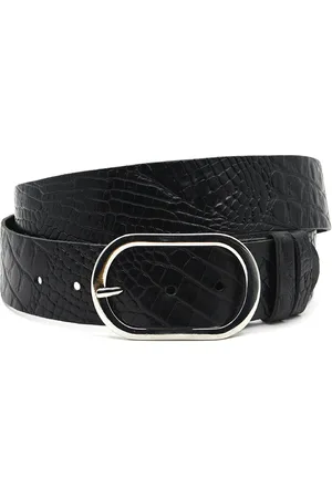 A-zone Damesriem - dames riem - 5 cm breed - - Echt Nerf Leer - Taille: 90cm - Totale lengte riem: 105cm