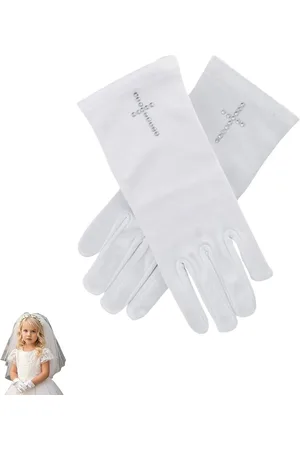 Merkloos Witte Nylon Handschoenen - Chique Heren- en Dameshandschoenen met Knoop voor Dienstpak Butler Sieraden