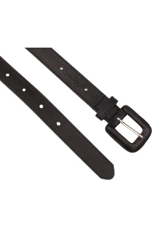 LEGEND Dames - Leren Riem - Zwart - 85 cm