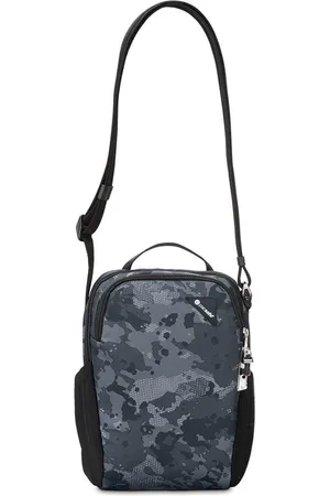 Pacsafe Crossbody - 7.5 L - Verstelbaar - Schoudertas - RFID-beveiligd - Anti-diefstal - 30 x 23 x 10 cm - Zijvakje - Camo