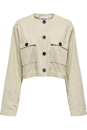 ONLY ONLPAMPA L/S LINEN BL JACKET PNT - Meisjes